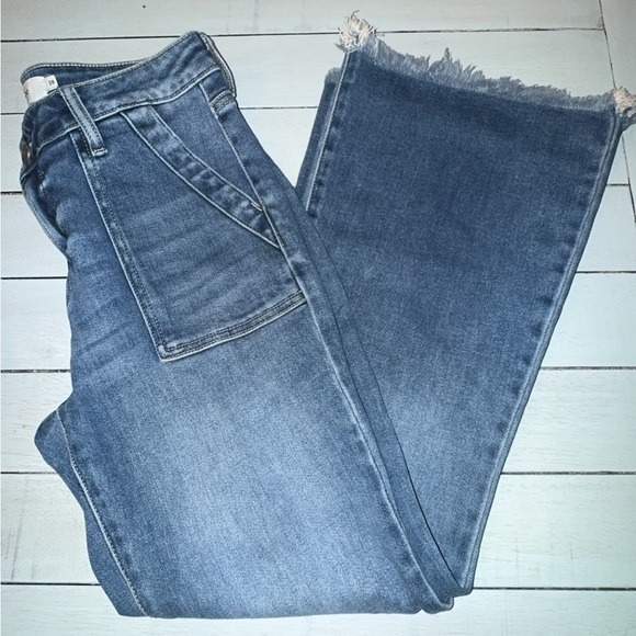 Women's Blue Flare & Wide Leg Jeans - Picture 5 of 8